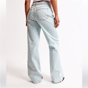 Abercrombie & Fitch Light Blue Wide Leg Jeans
